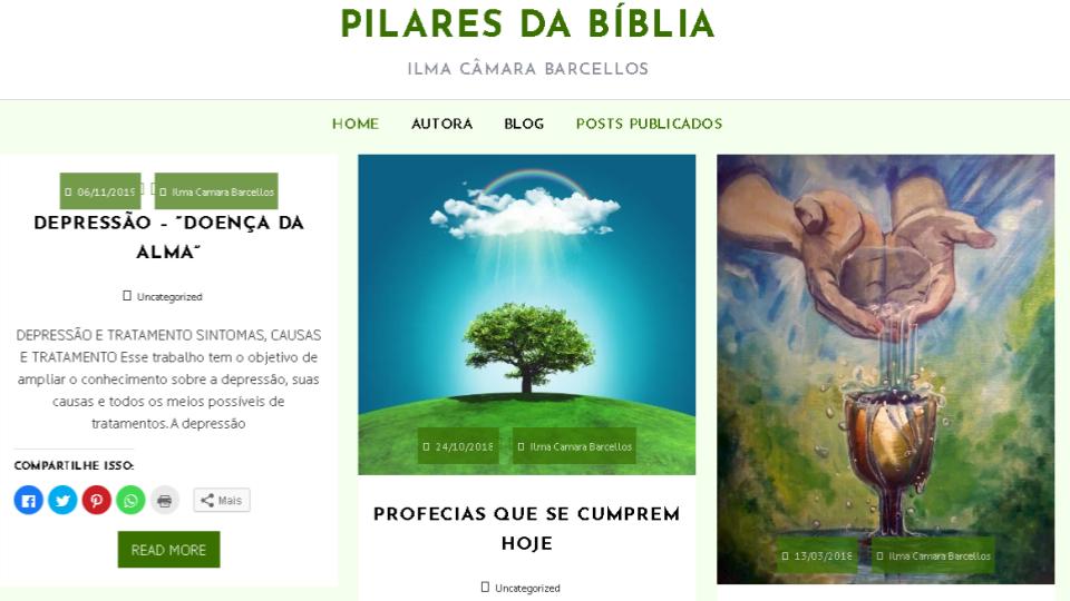 Website – Pilares da Biblia – Ilma Camara Barcellos (2018)